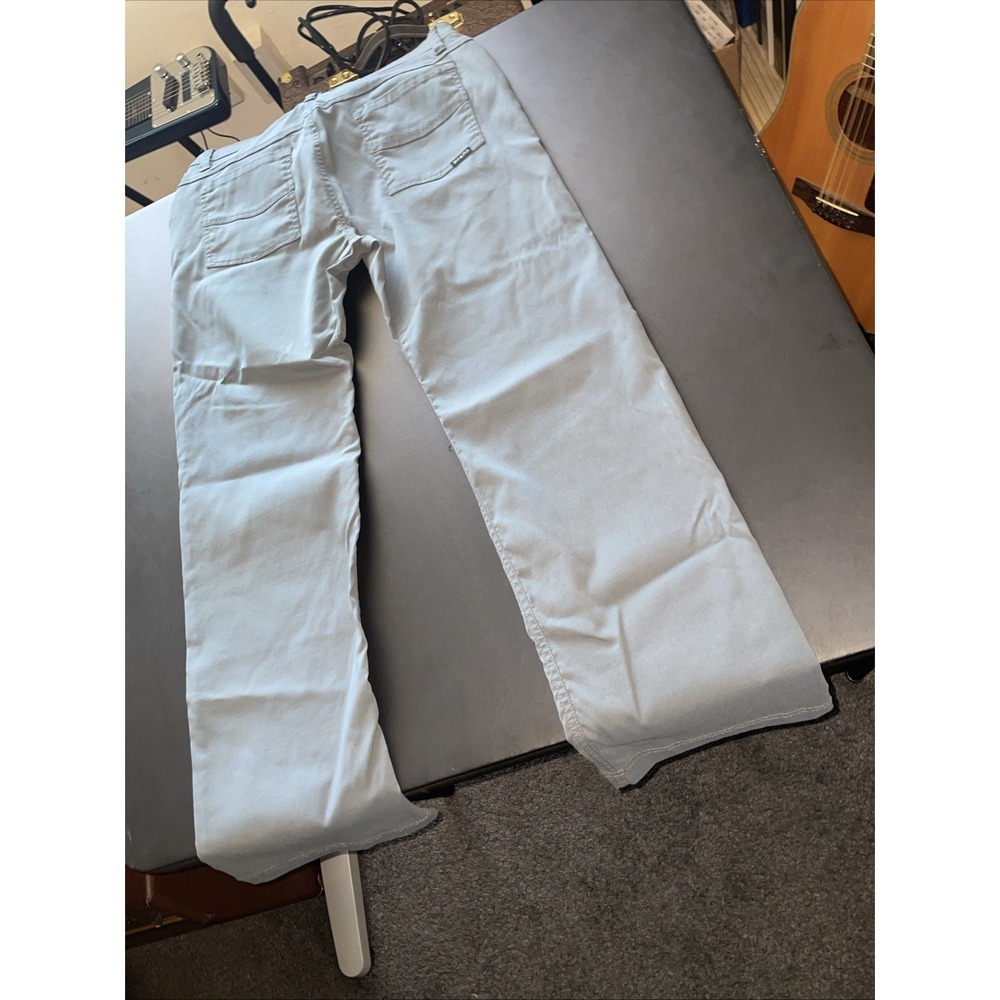 Prana Brion Pants Mens 34x28 Slate Blue Slim Fit Stretch 5-Pocket Hiking Outdoor - Picture 10 of 12